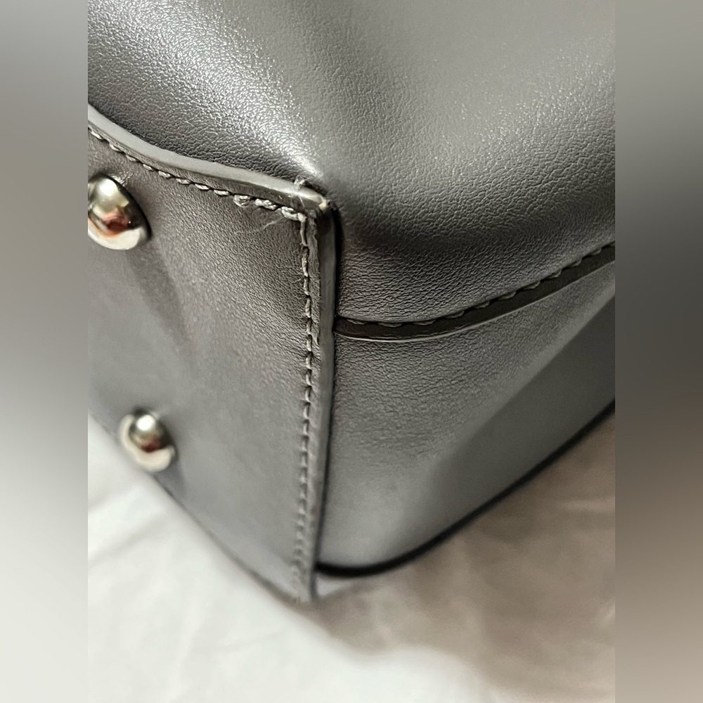 Charming Charlie Gray Purse Handbag with 2 straps, Preloved. - Picture 12 of 16